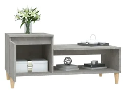 Mesa de centro | Mesa de apoio 100x50x45 cm derivados madeira cimento^ Mesa De Centro