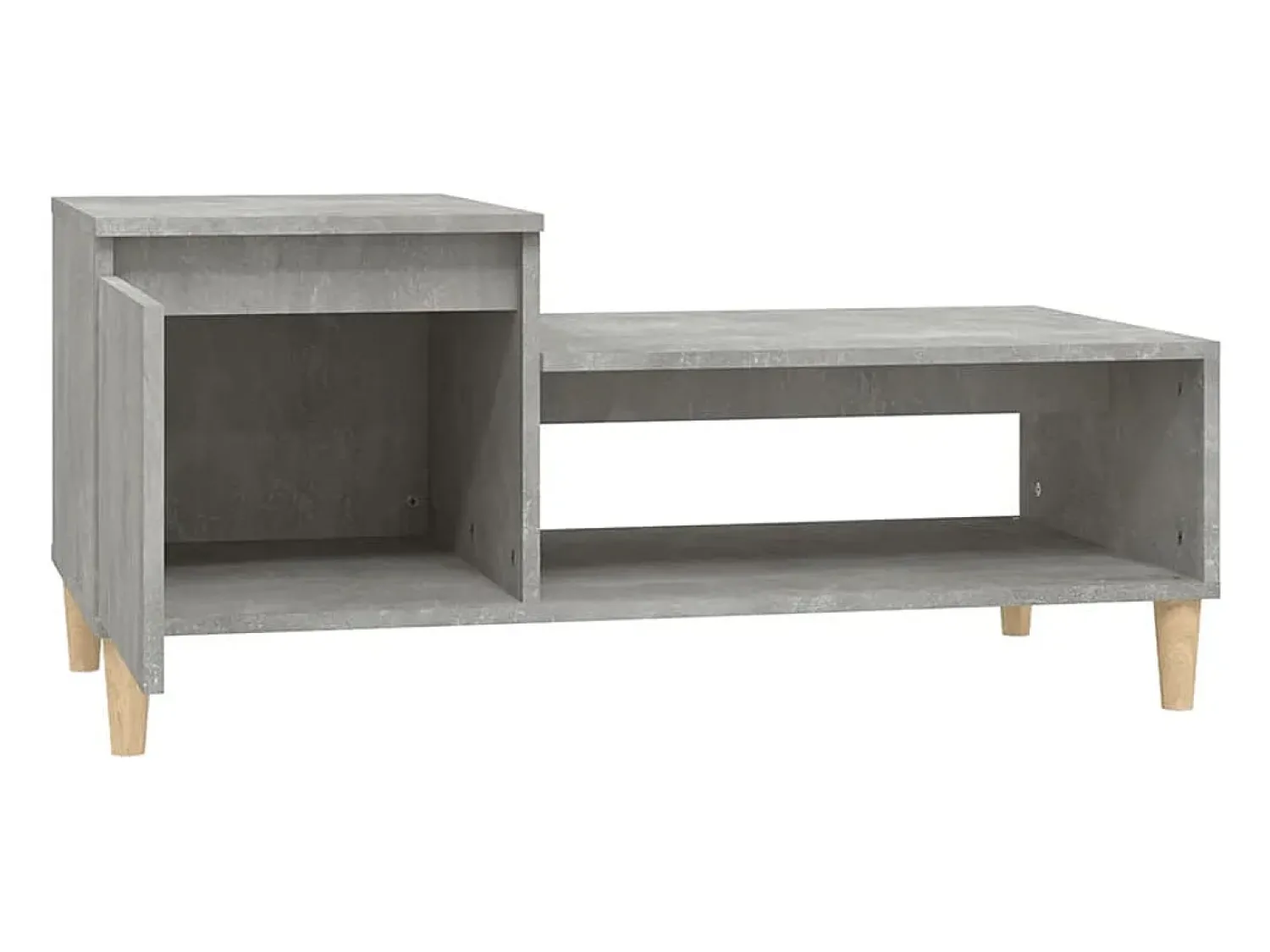 Mesa de centro | Mesa de apoio 100x50x45 cm derivados madeira cimento^ Mesa De Centro