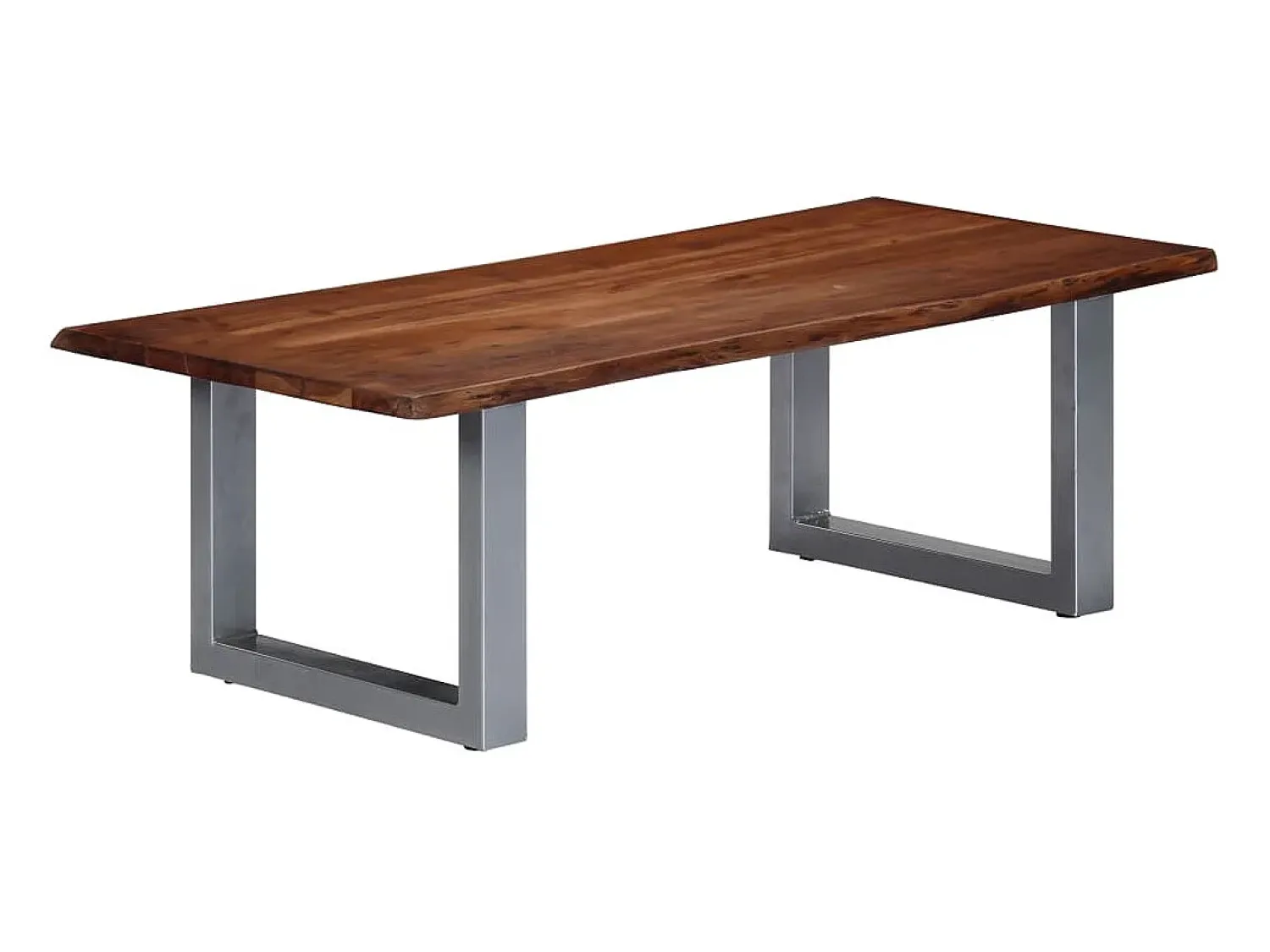 Mesa de centro | Mesa de apoio | Mesa de café com arestas vivas 115x60x40 cm acácia maciça^ Mesa De Centro