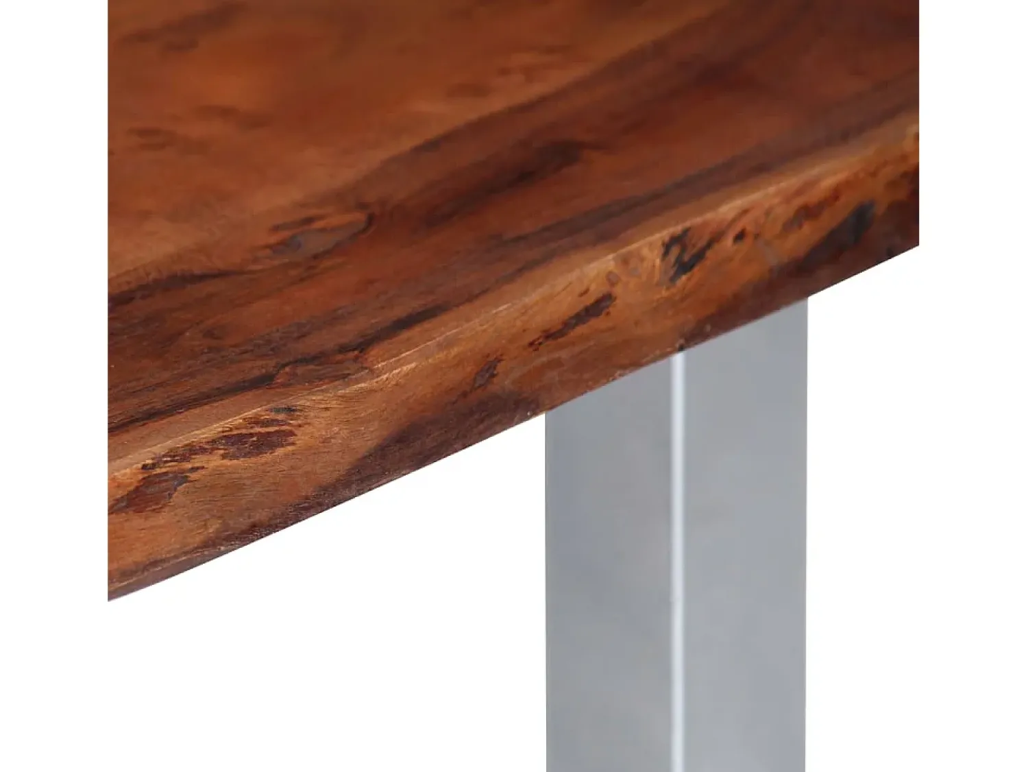 Mesa de centro | Mesa de apoio | Mesa de café com arestas vivas 115x60x40 cm acácia maciça^ Mesa De Centro