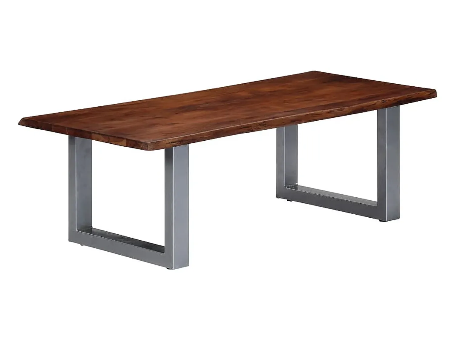 Mesa de centro | Mesa de apoio | Mesa de café com arestas vivas 115x60x40 cm acácia maciça^ Mesa De Centro