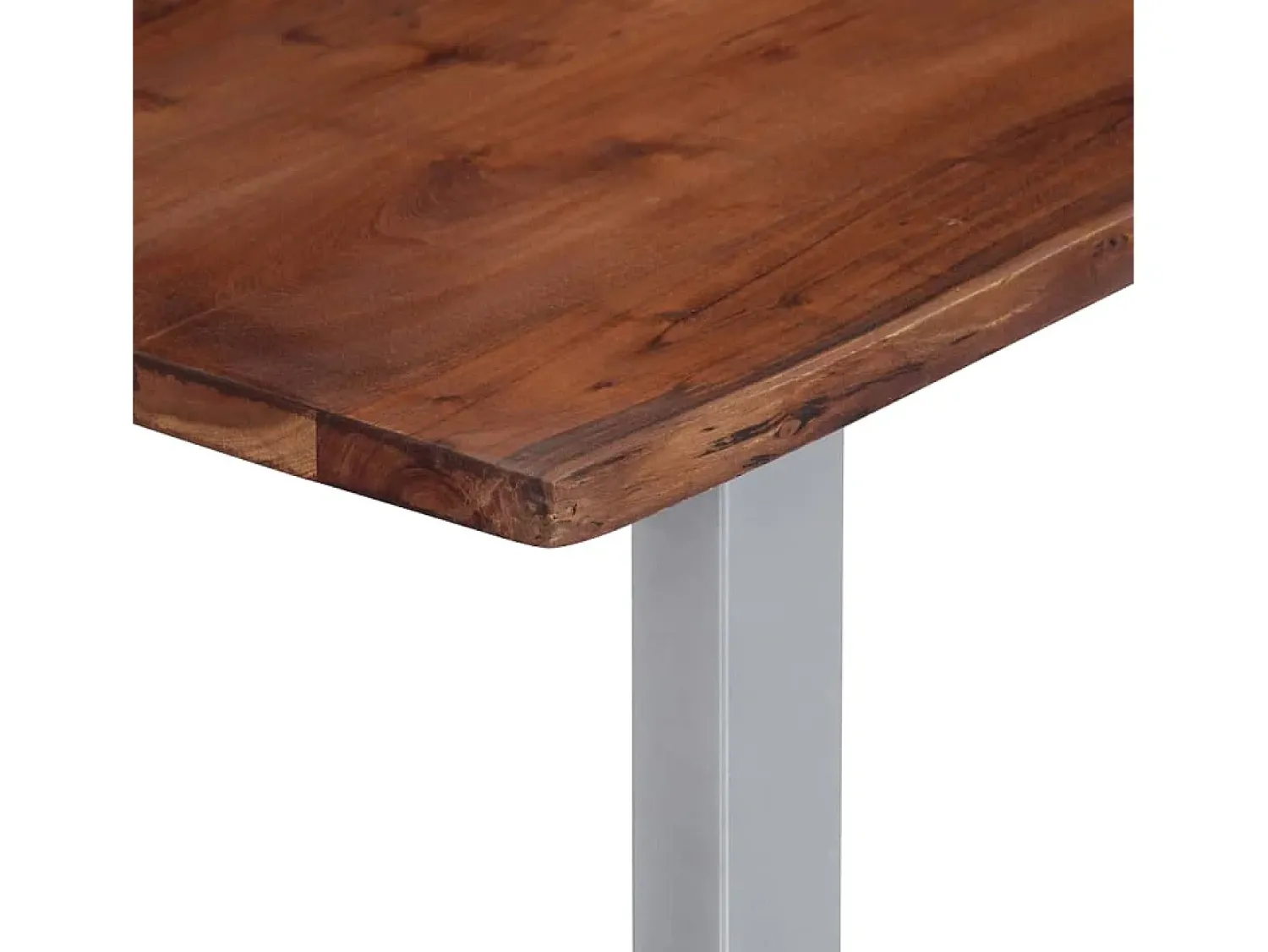 Mesa de centro | Mesa de apoio | Mesa de café com arestas vivas 115x60x40 cm acácia maciça^ Mesa De Centro