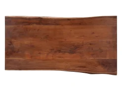 Mesa de centro | Mesa de apoio | Mesa de café com arestas vivas 115x60x40 cm acácia maciça^ Mesa De Centro