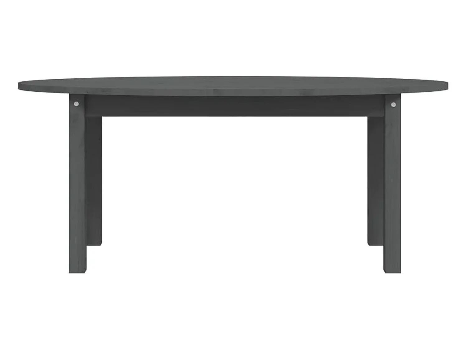 Mesa De Centro| Mesa de centro | Mesa de apoio 110x55x45 cm madeira de pinho maciça Cinzento