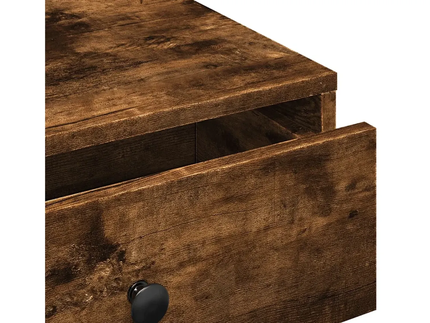 Mesa de centro | Mesa de apoio 90x90x28 cm derivados de madeira carvalho fumado^ Mesa De Centro
