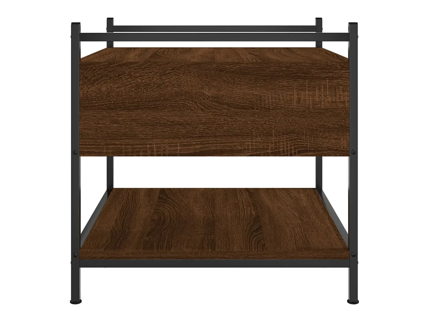 Discount Mesa de centro | Mesa de apoio 50x50x50 cm derivados de madeira carvalho Castanho
