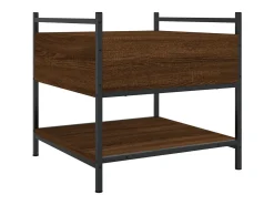 Discount Mesa de centro | Mesa de apoio 50x50x50 cm derivados de madeira carvalho Castanho