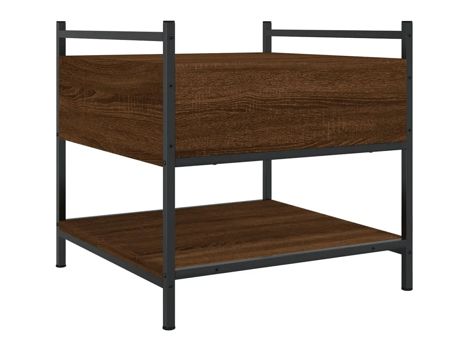 Discount Mesa de centro | Mesa de apoio 50x50x50 cm derivados de madeira carvalho Castanho