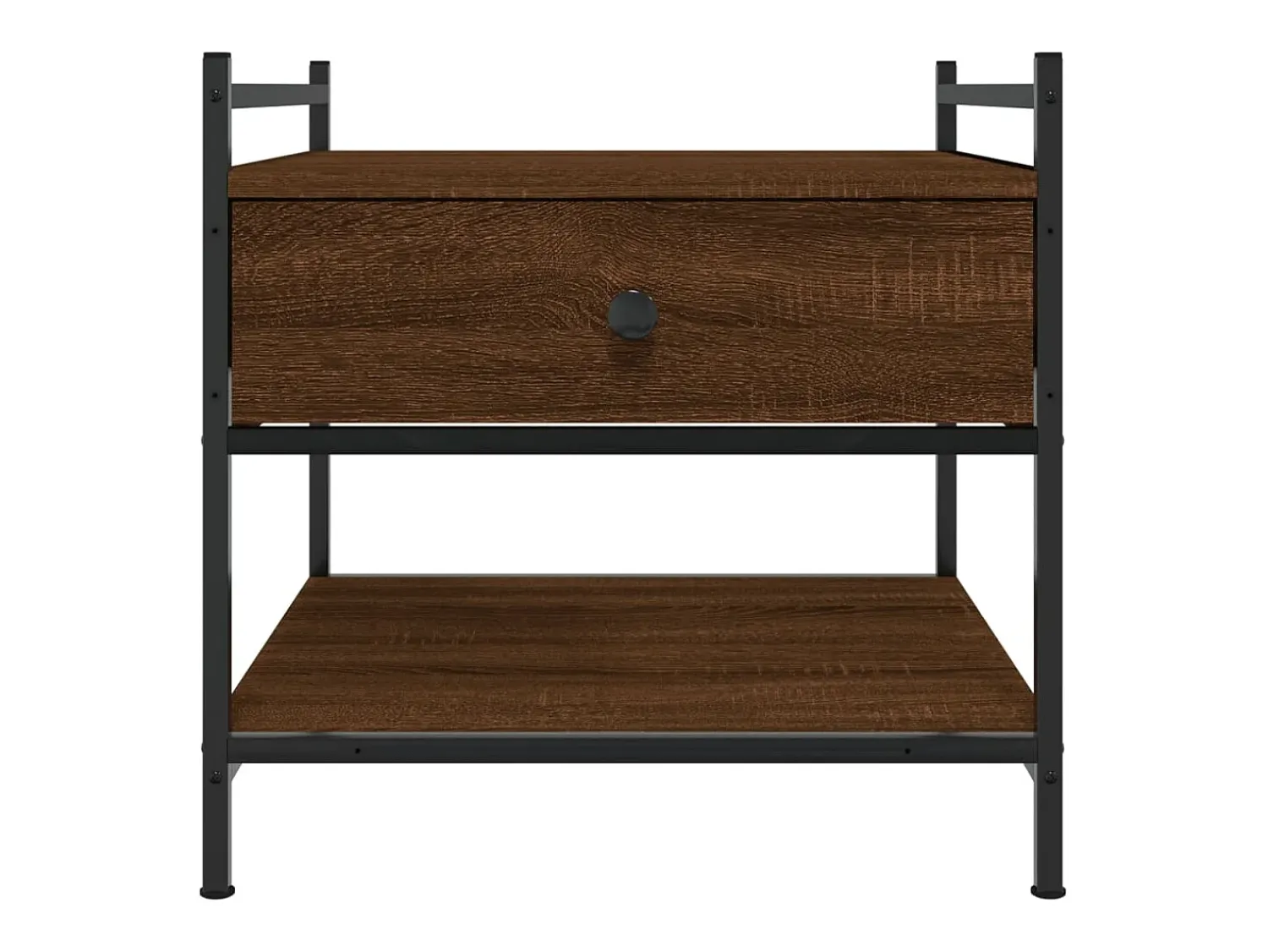 Discount Mesa de centro | Mesa de apoio 50x50x50 cm derivados de madeira carvalho Castanho