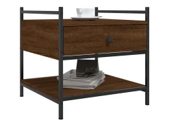 Discount Mesa de centro | Mesa de apoio 50x50x50 cm derivados de madeira carvalho Castanho