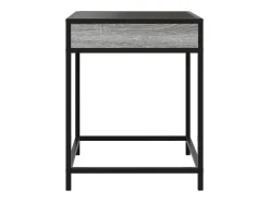 Mesa De Centro* Mesa de centro | Mesa de apoio luzes LED Infinity 40x40x51 cm sonoma Cinzento