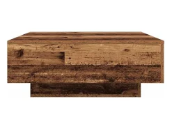 Mesa De Centro* Mesa de centro | Mesa de apoio Madeira antiga Azul 80x80x31 cm Castanho