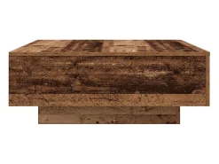 Mesa De Centro* Mesa de centro | Mesa de apoio Madeira antiga Azul 80x80x31 cm Castanho