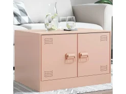 Mesa De Centro| Mesa de centro | Mesa de apoio 67x50x44 cm aço Rosa