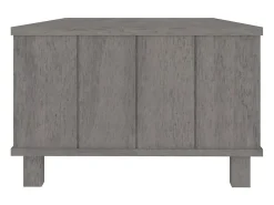 Mesa De Centro* Mesa de centro | Mesa de apoio HAMAR 100x55x35 cm pinho maciço cinza-claro Cinzento