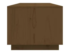 New Mesa de centro | Mesa de apoio 110x50x40cm madeira de pinho maciça mel Castanho