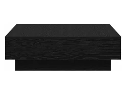 New Mesa de centro | Mesa de apoio Carvalho 90x90x28 cm Preto