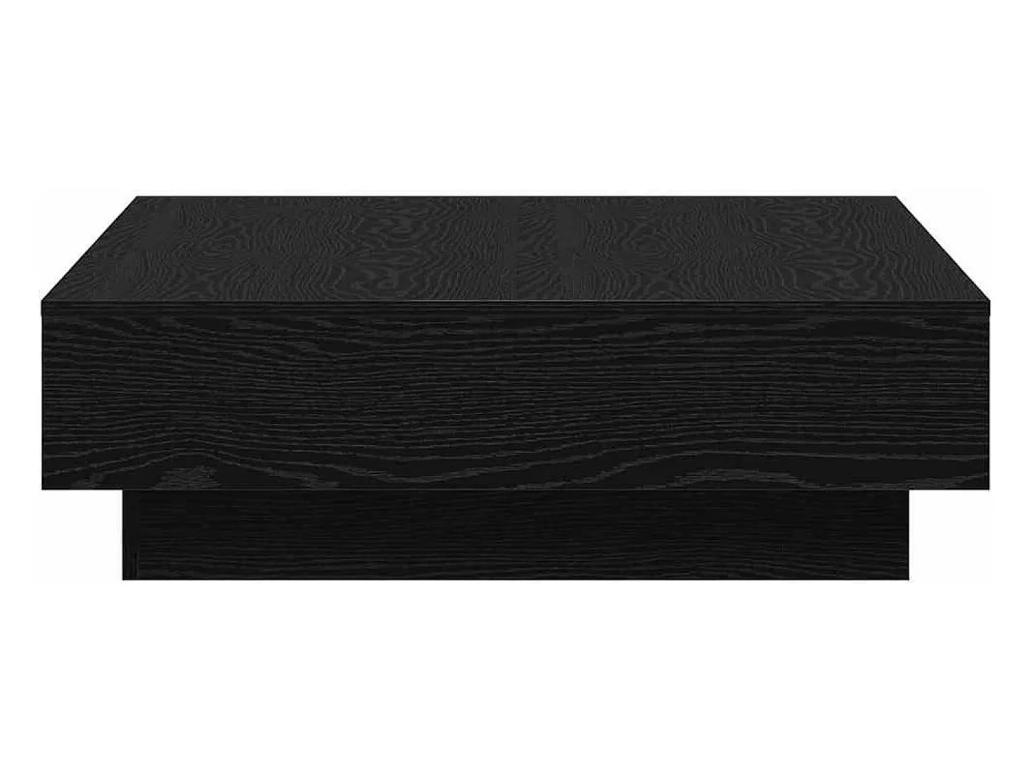 New Mesa de centro | Mesa de apoio Carvalho 90x90x28 cm Preto