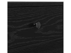 New Mesa de centro | Mesa de apoio Carvalho 90x90x28 cm Preto