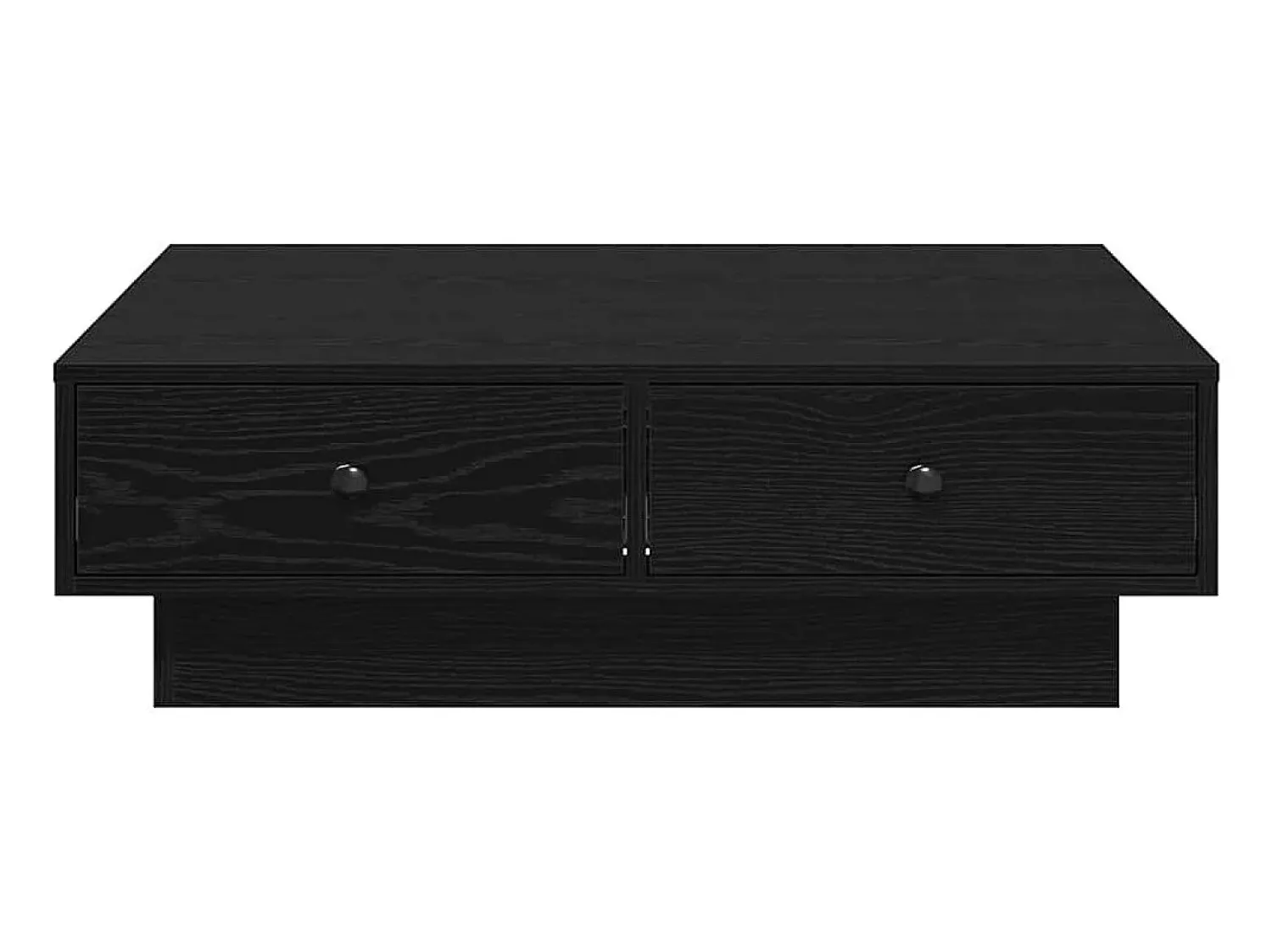 New Mesa de centro | Mesa de apoio Carvalho 90x90x28 cm Preto