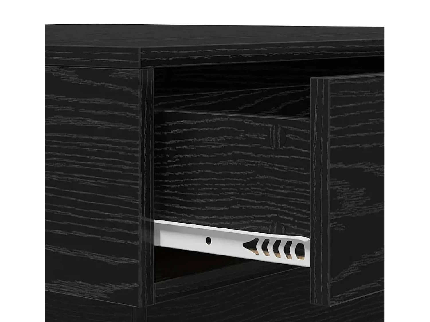 New Mesa de centro | Mesa de apoio Carvalho 90x90x28 cm Preto