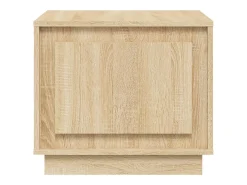 Mesa De Centro* Mesa de centro | Mesa de apoio 51x50x44 cm derivados madeira carvalho sonoma Castanho