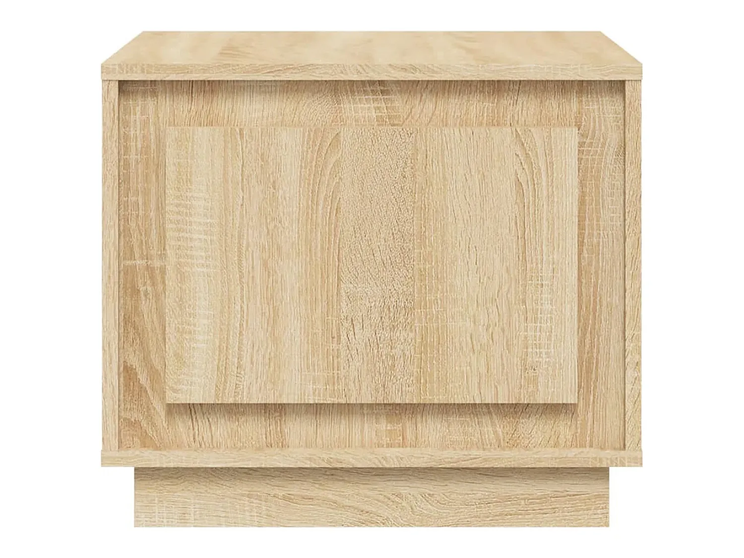 Mesa De Centro* Mesa de centro | Mesa de apoio 51x50x44 cm derivados madeira carvalho sonoma Castanho