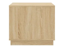 Mesa De Centro* Mesa de centro | Mesa de apoio 51x50x44 cm derivados madeira carvalho sonoma Castanho