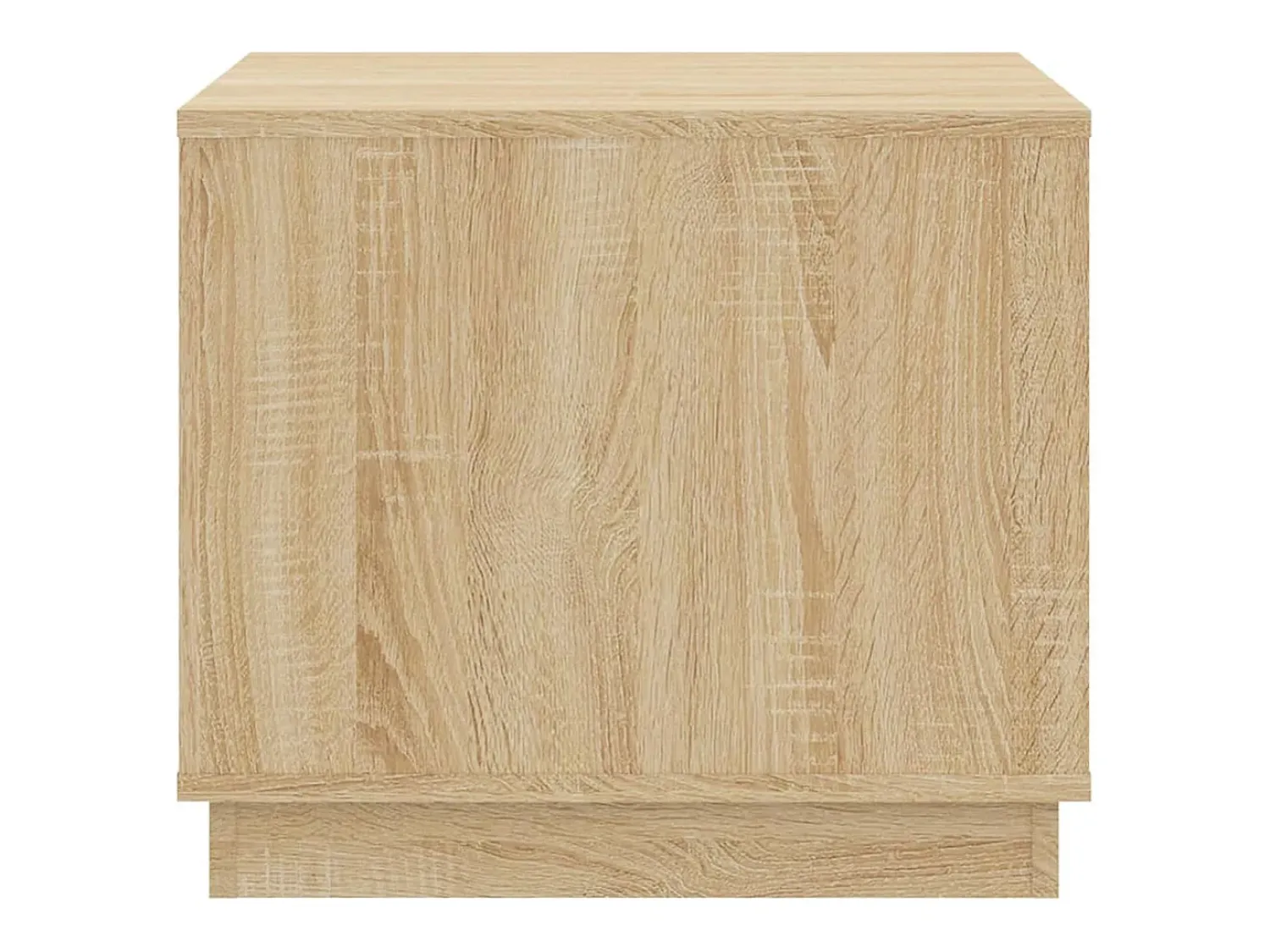 Mesa De Centro* Mesa de centro | Mesa de apoio 51x50x44 cm derivados madeira carvalho sonoma Castanho