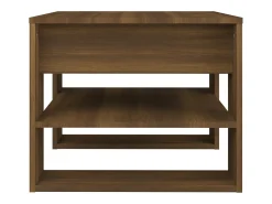 Mesa De Centro| Mesa de centro | Mesa de apoio 55.5x55x45 cm derivados de madeira carvalho fumado Castanho