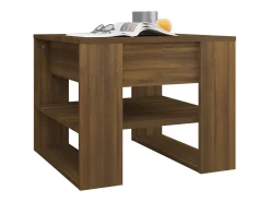 Mesa De Centro| Mesa de centro | Mesa de apoio 55.5x55x45 cm derivados de madeira carvalho fumado Castanho