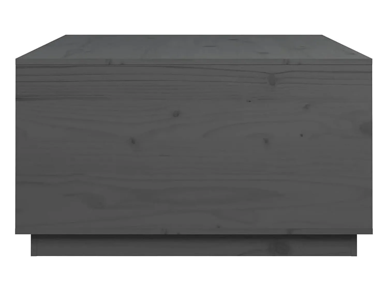 Hot Mesa de centro | Mesa de apoio 80x80x45 cm madeira de pinho maciça cinza Cinzento