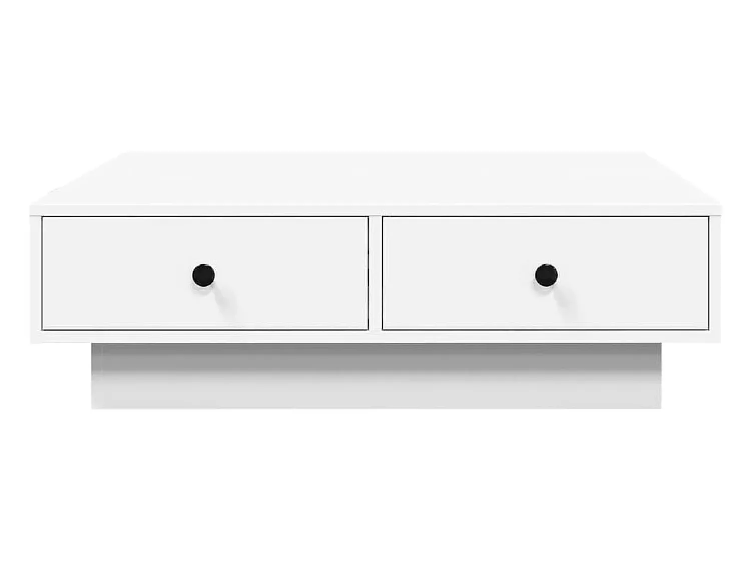 Mesa De Centro| Mesa de centro | Mesa de apoio 90x90x28 cm contraplacado Branco