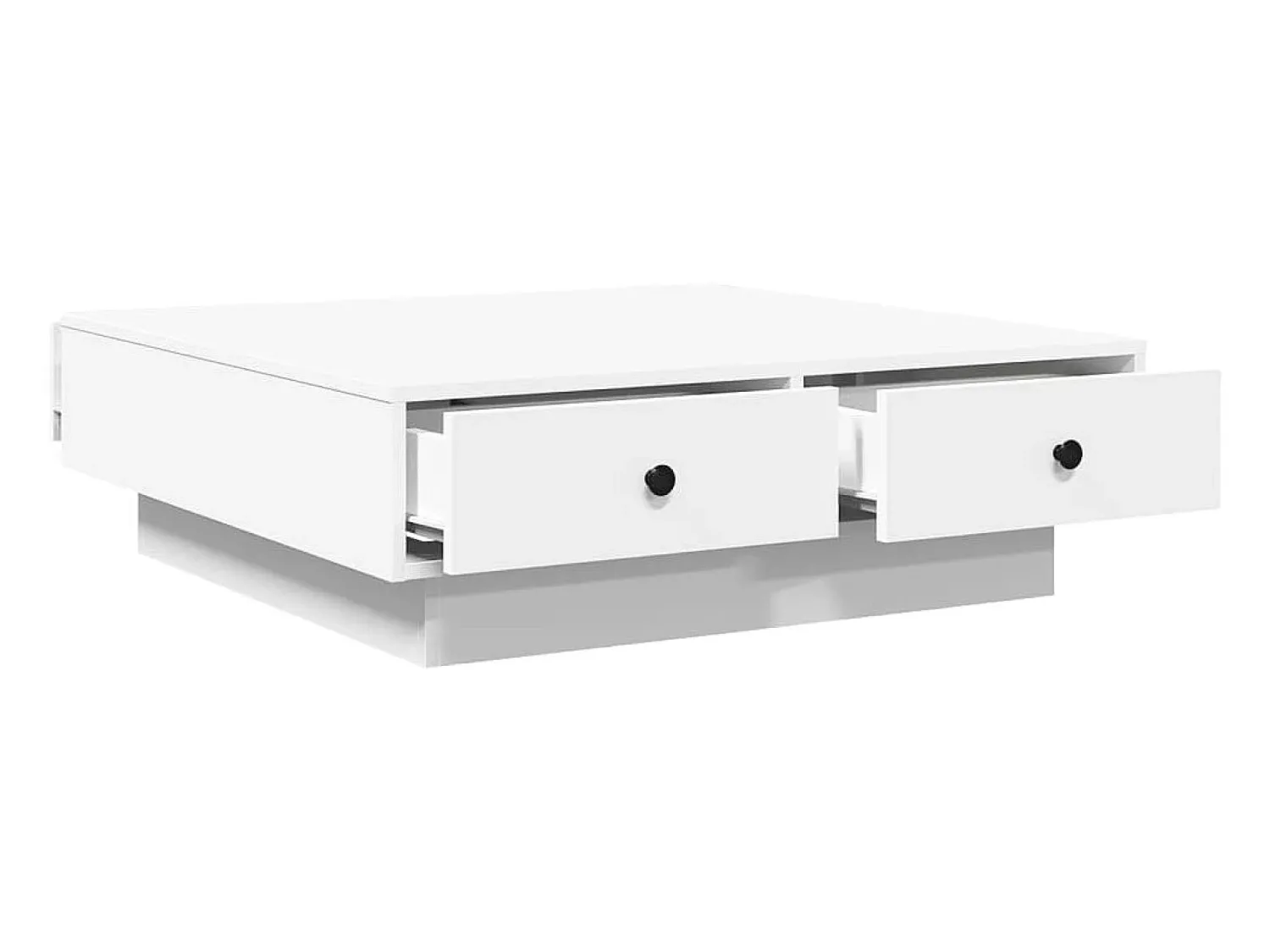 Mesa De Centro| Mesa de centro | Mesa de apoio 90x90x28 cm contraplacado Branco