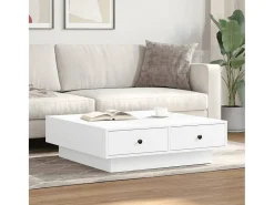 Mesa De Centro| Mesa de centro | Mesa de apoio 90x90x28 cm contraplacado Branco