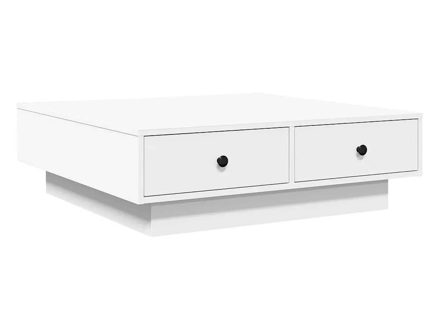 Mesa De Centro| Mesa de centro | Mesa de apoio 90x90x28 cm contraplacado Branco