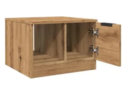 Mesa de centro | Mesa de apoio | Mesa de café 50x50x36 cm deriv. madeira carvalho artisiano^ Mesa De Centro