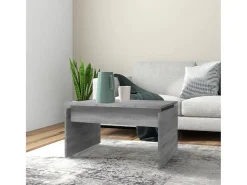 Mesa de centro | Mesa de apoio 68x50x38 cm derivados de madeira cinza sonoma^ Mesa De Centro
