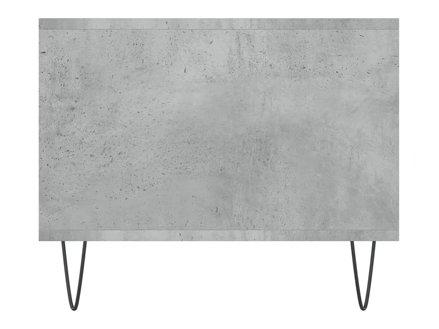 Mesa de centro | Mesa de apoio 102x50x40 cm madeira processada cinza cimento^ Mesa De Centro