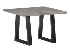Mesa de centro | Mesa de apoio | Mesa de café com arestas vivas 60x60x40 cm acácia maciça^ Mesa De Centro