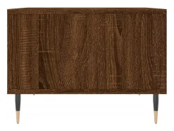 Mesa De Centro| Mesa de centro | Mesa de apoio 60x50x36.5cm derivados madeira carvalho Castanho