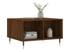 Mesa De Centro| Mesa de centro | Mesa de apoio 60x50x36.5cm derivados madeira carvalho Castanho