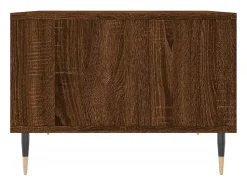 Mesa De Centro| Mesa de centro | Mesa de apoio 60x50x36.5cm derivados madeira carvalho Castanho