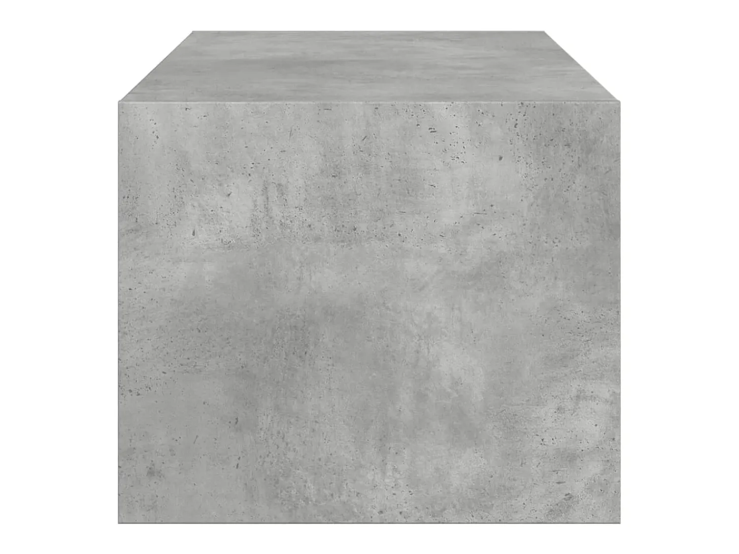 Mesa De Centro* Mesa de centro | Mesa de apoio c/ portas de vidro 102x50x42 cm cinza cimento Cinzento