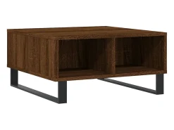 Mesa de centro | Mesa de apoio 60x60x30 cm derivados madeira carvalho^ Mesa De Centro
