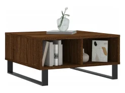 Mesa de centro | Mesa de apoio 60x60x30 cm derivados madeira carvalho^ Mesa De Centro