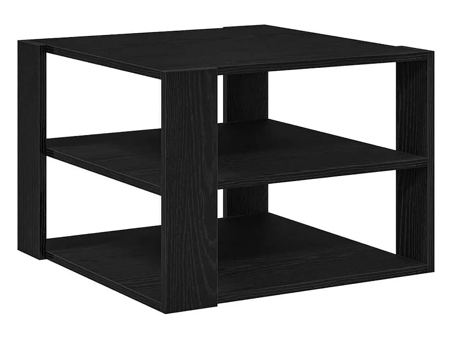 Mesa De Centro| Mesa de centro | Mesa de apoio Carvalho 59.5x59.5x40 cm Preto