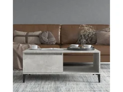 Mesa de centro | Mesa de apoio 90x50x36.5 cm derivados madeira cimento^ Mesa De Centro