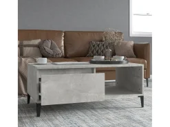 Mesa de centro | Mesa de apoio 90x50x36.5 cm derivados madeira cimento^ Mesa De Centro
