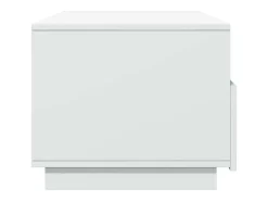 Mesa De Centro* Mesa de centro | Mesa de apoio com luzes LED 90x49x40 cm Branco
